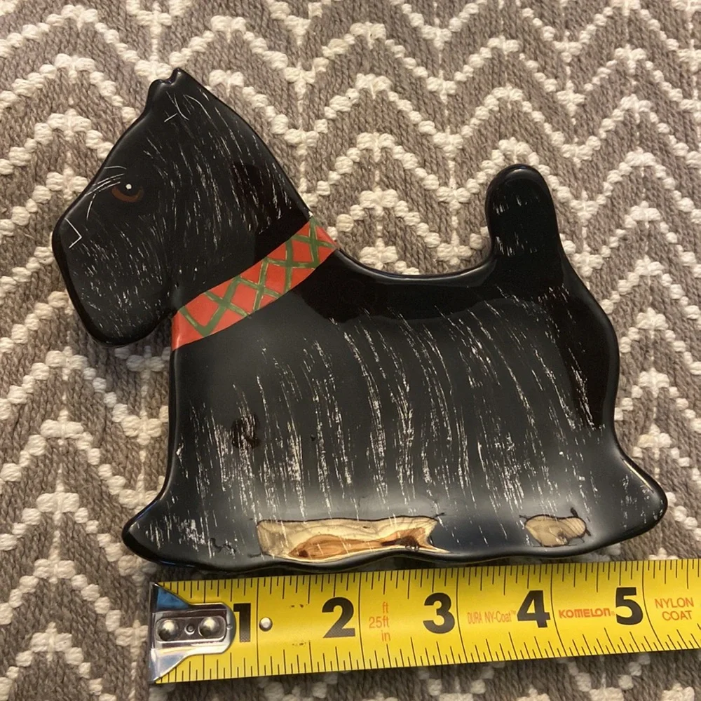 Nina Lyman Dogs by Nina Black Scottie Dog Trinket Dish